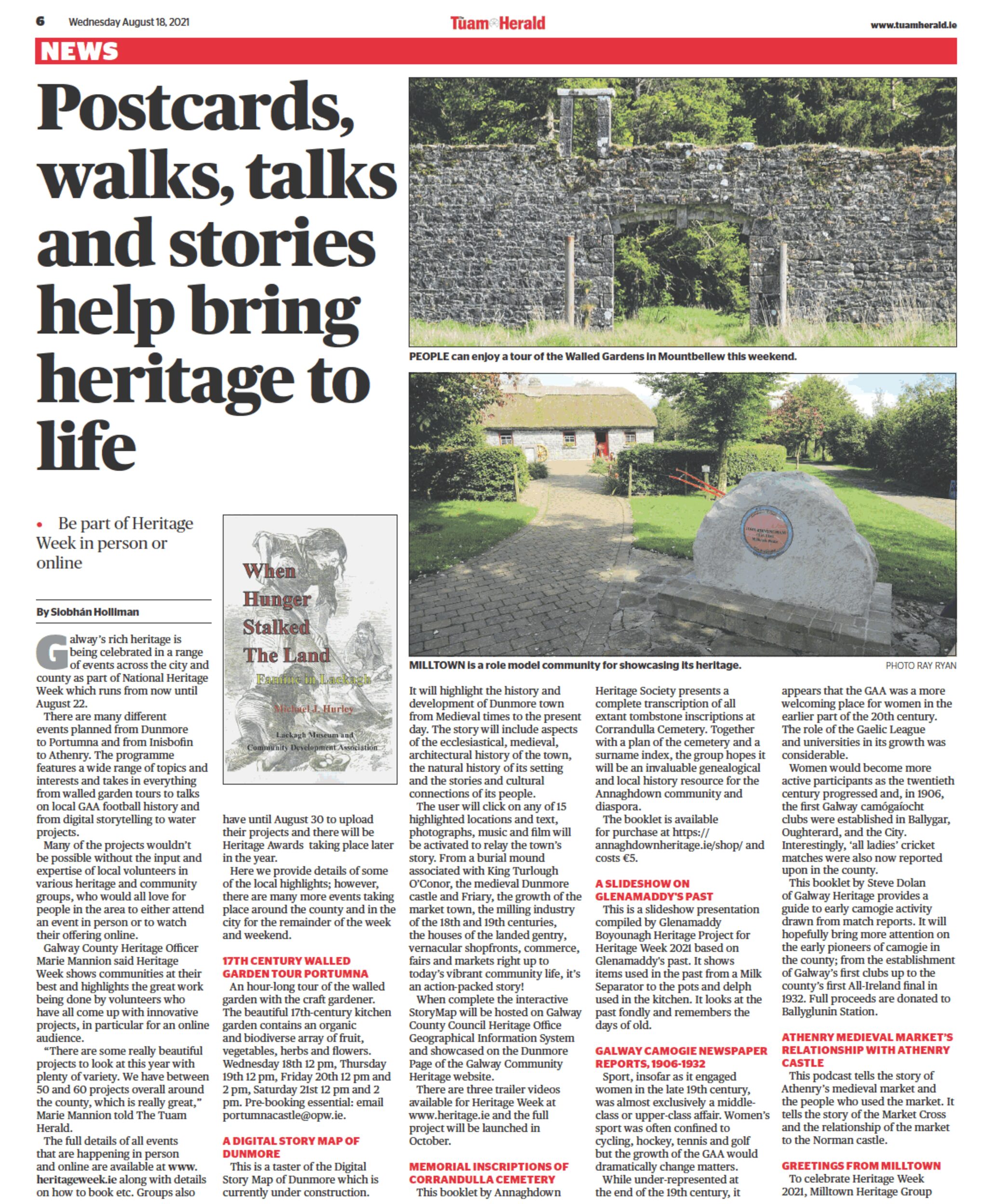 Postcards, walks, talks and stories