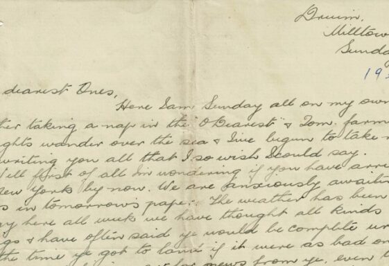 M119: Letter from Fred, Drim to USA