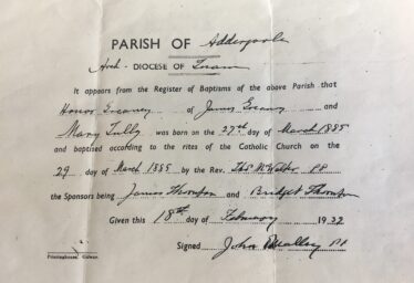 Birth record