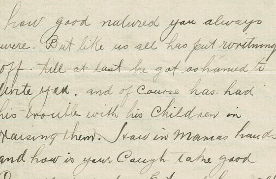 M114.1: Incomplete letter from a child of Michael and Brigid McHugh