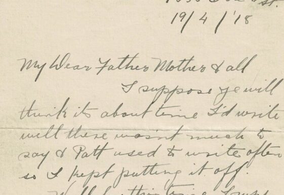 M115.4: Letter from Delia McHugh to her parents