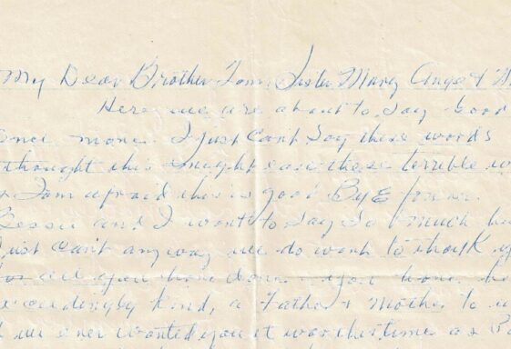 M122: Letters from John and Bessie McHugh to John's siblings and family