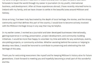 Introduction and Offer to Support Community Projects