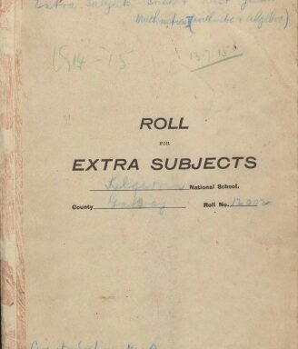 Kilgervin National School Roll for Extra Subjects 1914 - 1915 (boys and girls).