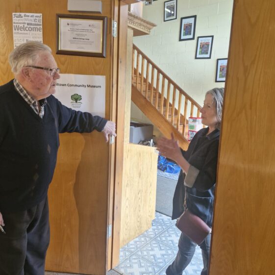 FG Paintings Conservator Visits Milltown Community Museum