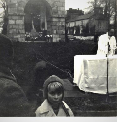 Photo taken in 1968 at blessing of Grotto by Fr. Jennings | Photo: Seamus Morrissey, Barnaderg