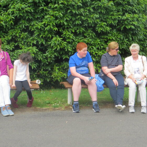 Bridie-Lauren-Mark-Joan-and-Mary-2 Taking a break - Bridie Keane, Lauren Morrissey, Mark and Joan Nicholson and Mary Cunningham | Photo: B. Forde