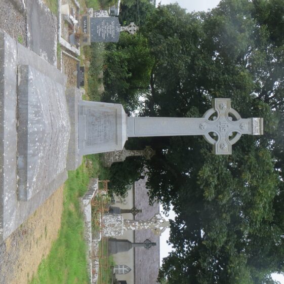 Michael-Davitts-grave-with-museum-in-background The Grave of Michael Davitt in Straide Abbey | Photo: B. Forde