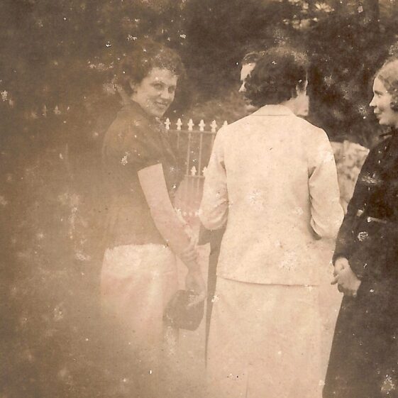 Annie-Keane-Lou-Hanrahan Annie Keane on right and Lou Hanrahan | Killererin Heritage Society