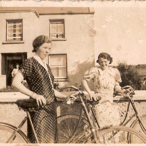 Annie-Keane and ? Mitchell Annie Keane on left and ? Mitchell | Killererin Heritage Society