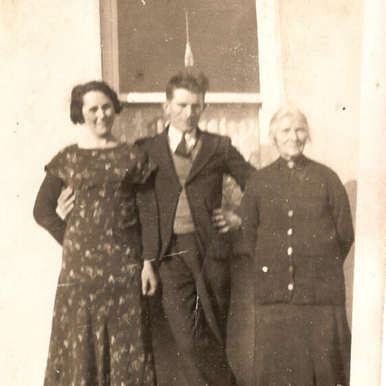 L-r: Ellen Mannion, Gerald Mannion and Gerald's mother Mary on right. L-r: Ellen Mannion, Gerald Mannion and Gerald's mother Mary on right. | Killererin Heritage Society