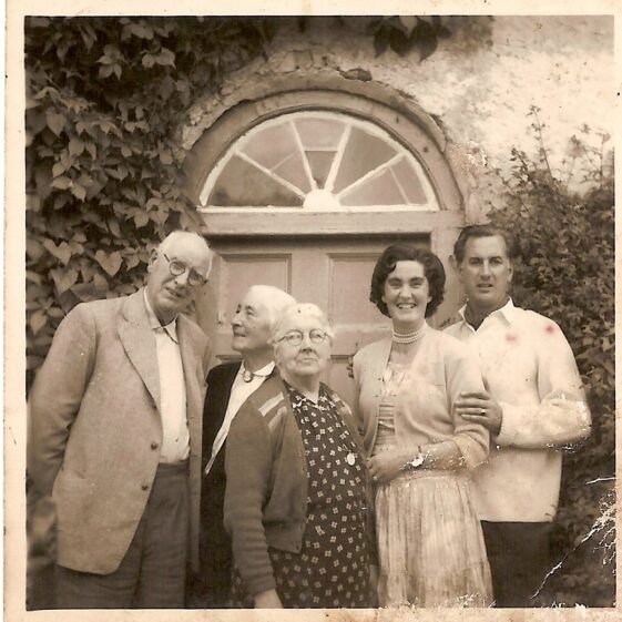 L-r: Joseph and Margret Hanly (Dublin). Mrs. Bridget Hanly, (Barnaderg), Mrs. Maura McGuinness (nee Hanly) and Daithi Hanly (Dublin). L-r: Joseph and Margret Hanly (Dublin). Mrs. Bridget Hanly, (Barnaderg), Mrs. Maura McGuinness (nee Hanly) and Daithi Hanly (Dublin). | Killererin Heritage Society