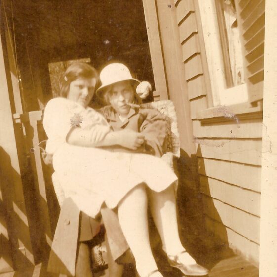Annie Keane (smoking) and a.n.other Annie Keane (smoking) and a.n.other | Killererin Heritage Society