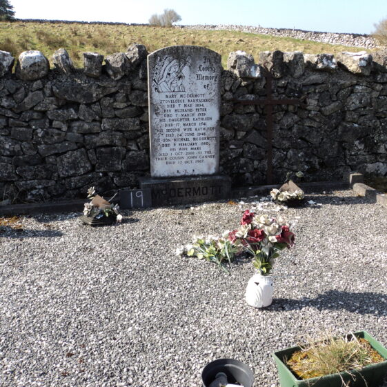 21.-McDermottMary...-Canney-John Grave 21: McDermott- Canney families, Stovelodge | Bernadette Forde, Killererin Heritage Society
