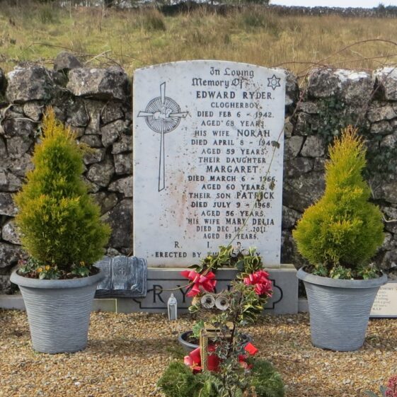 7.-Ryder-Edward-and-family-Clogherboy-7 Grave 7 - Ryder family, Clogherboy Edward, Norah, Margaret, Patrick, and Mary Delia | Bernadette Forde, Killererin Heritage Society