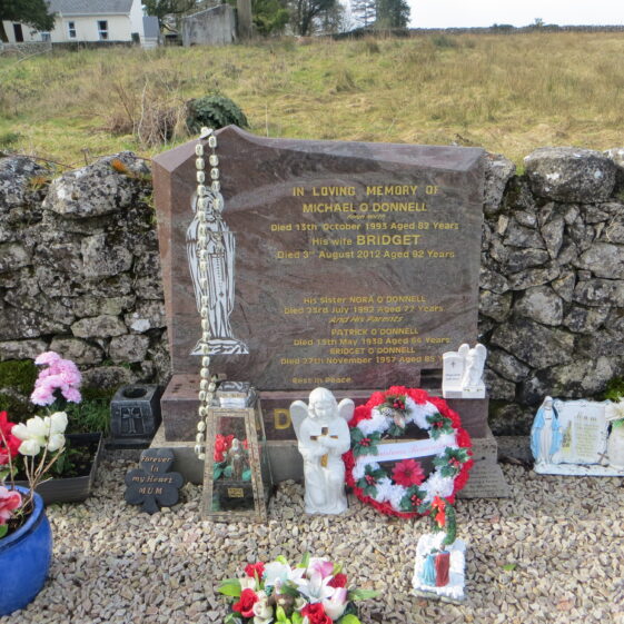 ODonnell-Michael-and-family-Feigh-North-6 Grave 6 - O'Donnell family, Feigh North Michael and his wife Bridget, Nora and their parents Patrick and Bridget | Bernadette Forde, Killererin Heritage Society