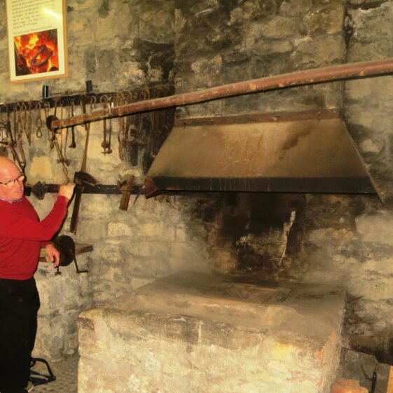 Demonstrating-the-Bellows Our guide Jimmy Noone demonstrating the use of the bellows | Bernadette Forde