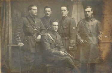 L-r: Pat Dunleavy, Barbersfort; Martin Walshe, Dr. Michael Mangan, Dunmore; Tom Kilgarriff, Dunmore; and seated in front Tom Mannion, Dunmore. | Dom and Mary Dunleavy, Barbersfort