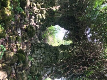 Entrance to ruins of Grange church