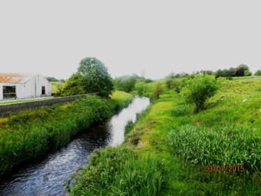Grange river viewed from Grange Bridge in 2015 | Killererin Heritage Society