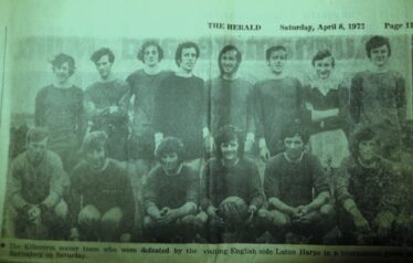 Killererin soccer team, April 1972 | Photo: Tuam Herald 1972 given to us by tephen Flaherty, Tuam