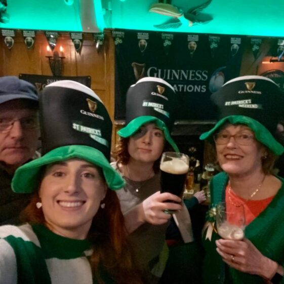Enjoying the festivities in London
