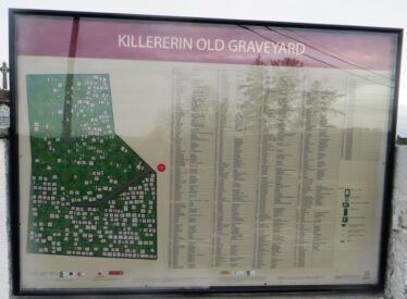 Mapboard to left of  main gate of cemetery | Photo: Bernadette Fordee