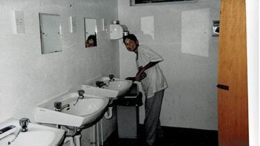 Alan Miskell in bathroom | Photo: Bernadette Forde
