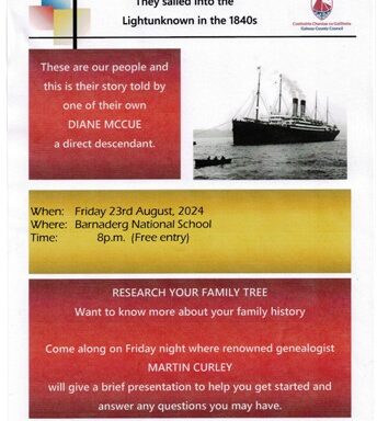 Heritage week 2024 - Killererin to NSW in the 1800s - what happened next