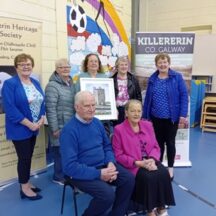 Committee with Diane Committee l-r back row, Eileen O'Connell, Mary P. Mullins, Diane McCue, Bernadette Forde.
Seated Dom and Mary Dunleavy | Photo: Bernadette Forde