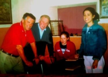 L-r Gerry Connolly, Clogherboy; Pake Nicholson, Dangan, Aine Connolly and Brid Connolly | Photo: Bernadette Forde