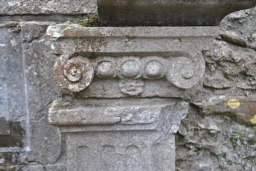 Ionic style capital with egg and dart motif and typical scroll motif. | Christy Cunniffe