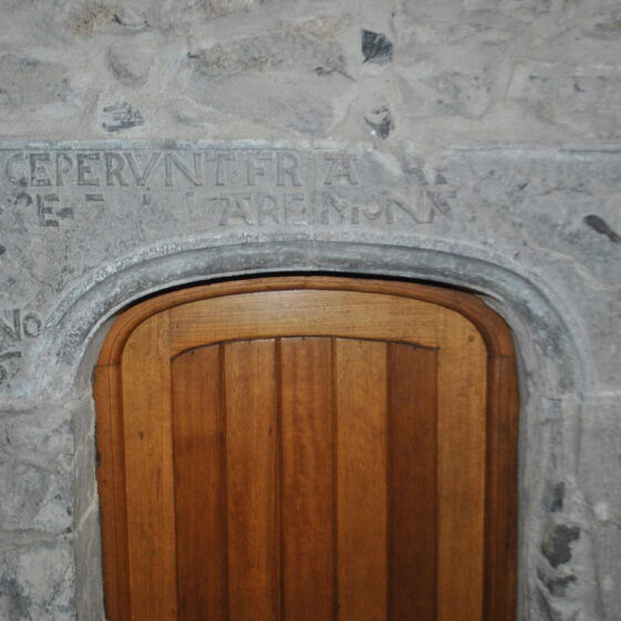 Inscribed doorhead in Meelick Friary, Co. Galway. | Christy Cunniffe