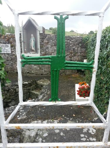 St. Brigid's Cross on the gate