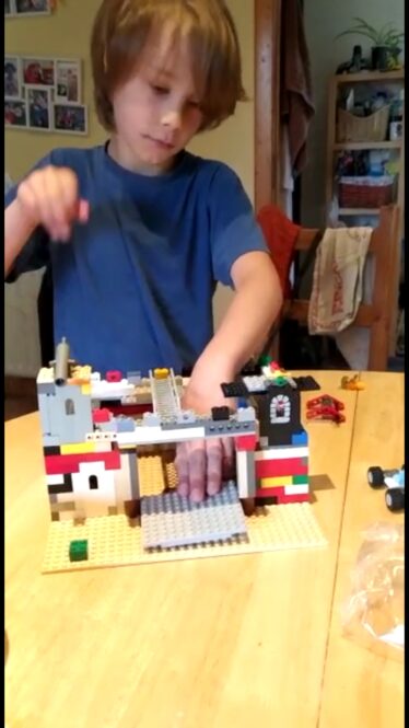 Lego construction of Loughrea Castle