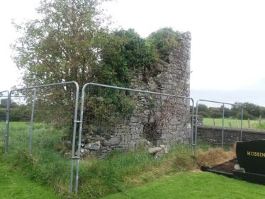 12th/ 13th century chancel wall of abbey.