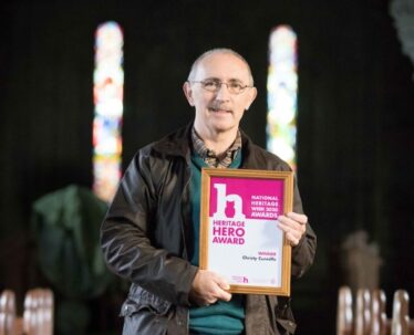 Christy Cunniffe with his Heritage Hero Award 2020 | The Heritage Council