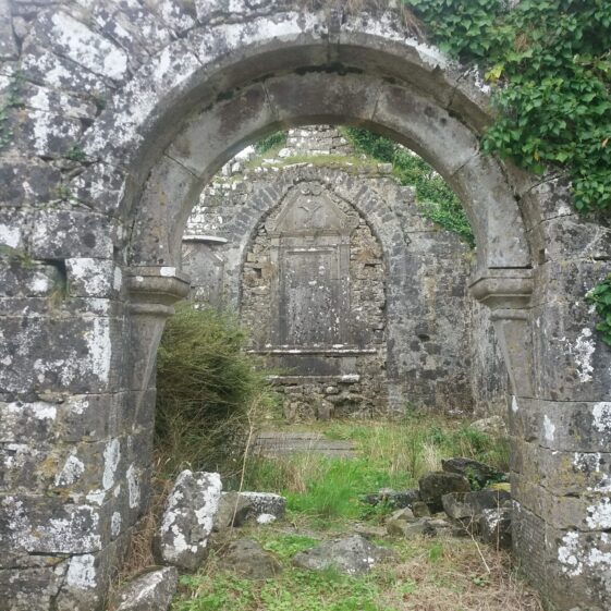 Medieval arched doorway, Ballinakill | B. Doherty 2020