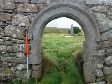 Arched doorway from Maoirios late medieval Church