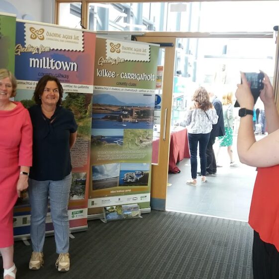 Deirdre Burns, Marie Mannion, Congella McGuire being captured by Mary O' Malley, Louisburgh Killeen Heritage | B. Doherty