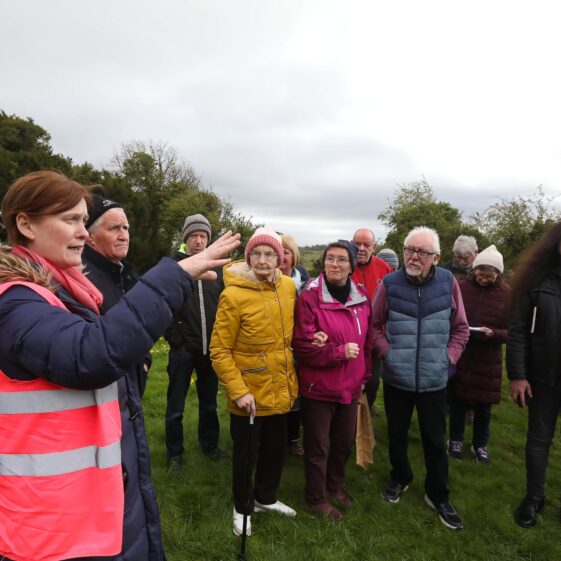 Lady points out to visitors the various features at Kilboght | Hany Marzouk