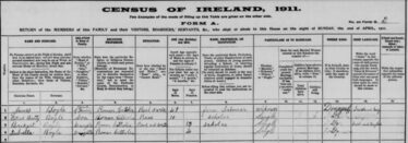 Census Records show Isabella Anderson aged 4 1911, father James Boyle aged 48, widower