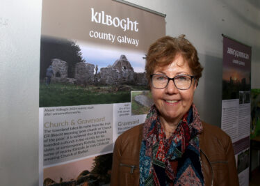 Peggy Monahan from Kilboght Restoration group at the Galway Medieval Church Conference organized by Galway County council and was held at Mullagh Community Centre.
