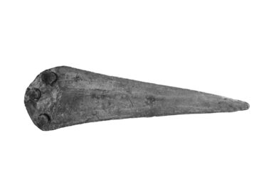 Beak shaped blade with three rivets at broader end