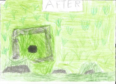 The Ringfort as seen today | 5/6th Class Student, Scoil Eanna