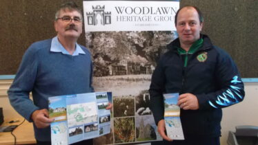 Tom Seal and Aidan Donohue launch Woodlawn Heritage Trail Map