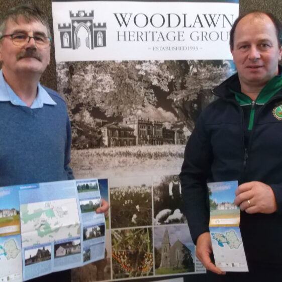 Heritage Trail, Launch Tom Seal and Aidan Donohue launch Woodlawn Heritage Trail Map | B. Doherty 2019