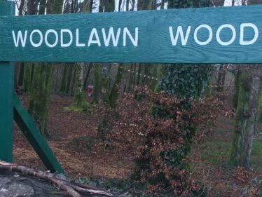 Sign for Woodlawn Woods