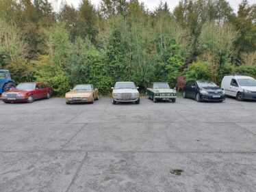 Cars parked up in carpark