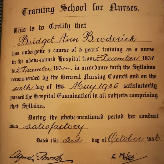 mde_vivi Certificate | Courtesy of Fr Ray Sweeney